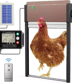 Chamuty Automatic Chicken Coop Door - Model V99 with Solar Panel, Controller, Remote Control
